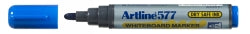Artline Marker Whiteboard 577 3mm Bullet Nib Blue (Box 12)