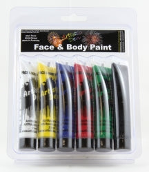 Paint Face & Body Alpen Starter Kit With Brush 6x15ML (Each)