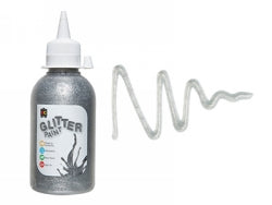 Glitter Paint 250ML Silver (Each)