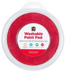 Paint Stamper Pad 15CM Diameter Red (Each)