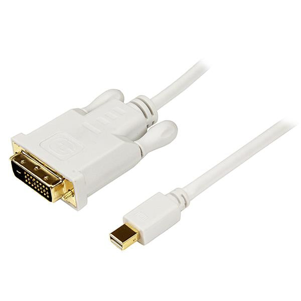 StarTech.com 6 ft Mini DisplayPort to DVI Adapter Converter Cable Ã¢â‚¬â€œ Mini DP to DVI 1920x1200 - White
