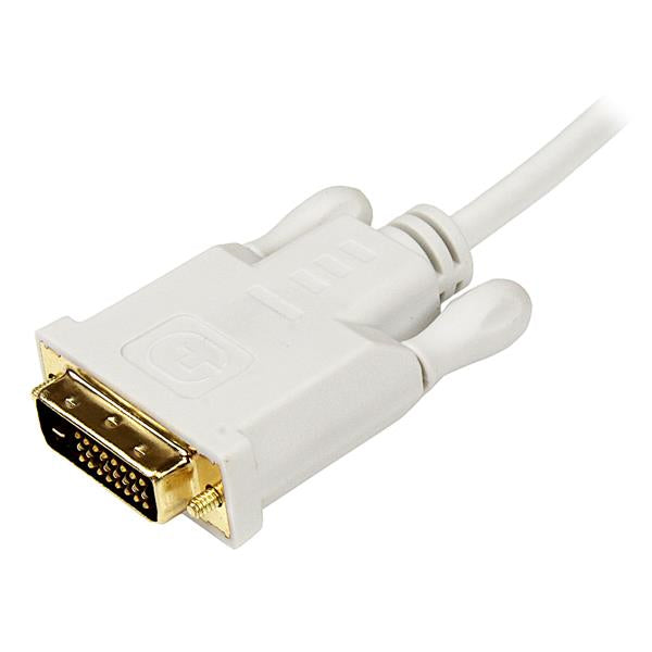 StarTech.com 6 ft Mini DisplayPort to DVI Adapter Converter Cable Ã¢â‚¬â€œ Mini DP to DVI 1920x1200 - White