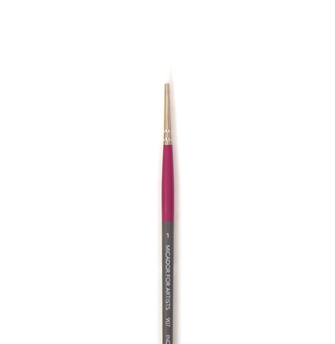 Micador Paint Brush For Artists Taklon 907 Round Brush Size 1 Fsc 100% (Pack 6)