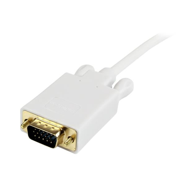StarTech.com 15 ft Mini DisplayPort to VGA Adapter Converter Cable Ã¢â‚¬â€œ mDP to VGA 1920x1200 - White
