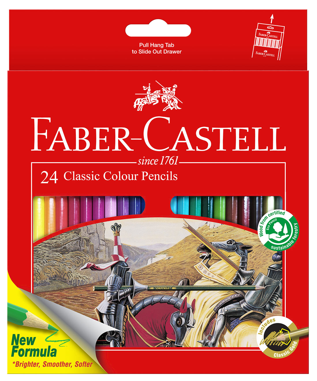 Faber-Castell Pencil Coloured Classic 24'S (Each)