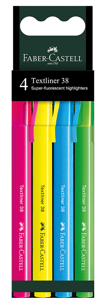 Faber-Castell Highlighter Textliner 38 Assorted WLT4 (Each)