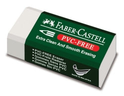 Faber-Castell Eraser 7085-30 Medium With Sleeve PVC Free (Box 30)