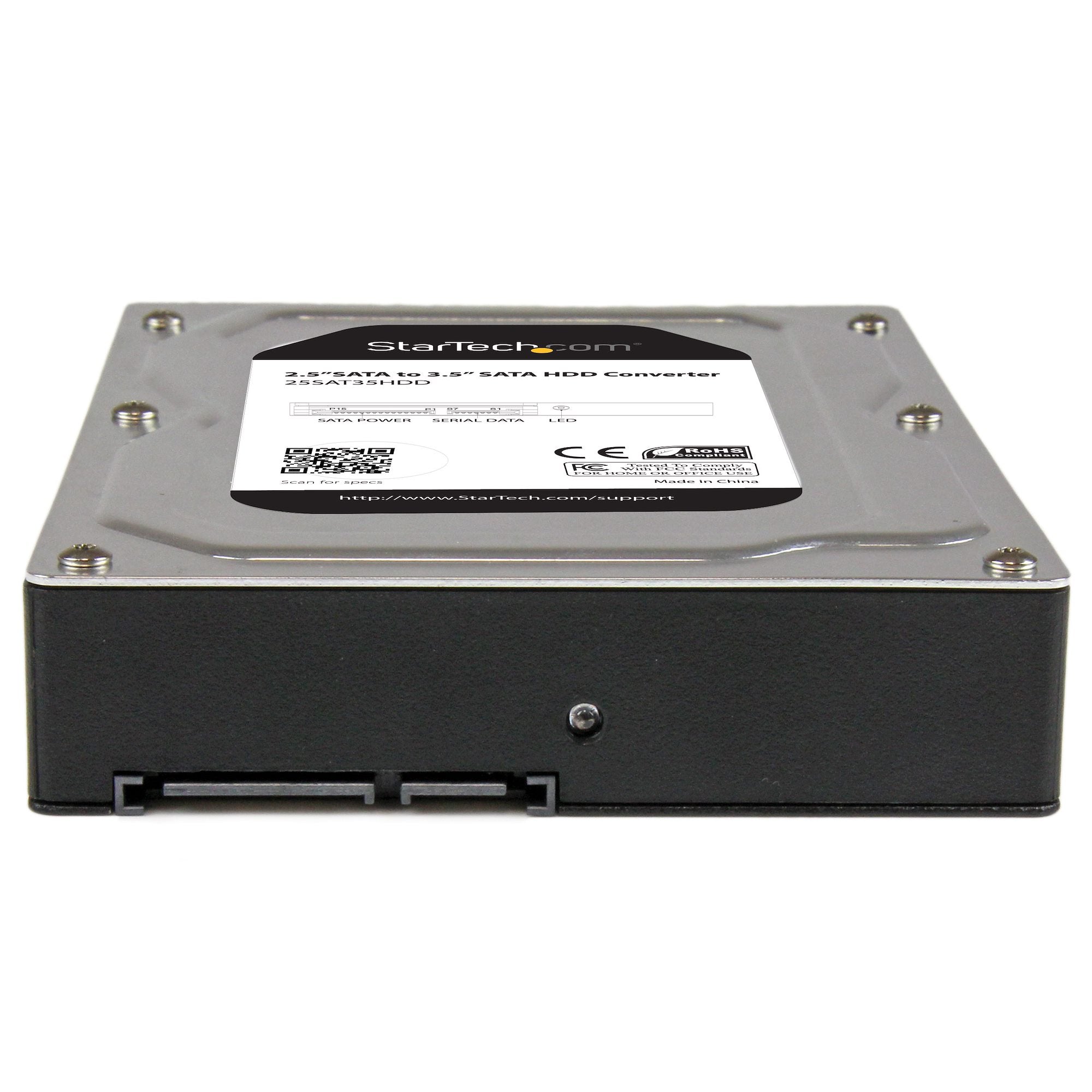 StarTech.com 2.5Ã¢â‚¬Â to 3.5Ã¢â‚¬Â SATA Aluminum Hard Drive Adapter Enclosure with SSD / HDD Height up to 12.5mm