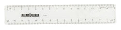 Celco Ruler 15CM Clear Plastic TC101 (Box 25)