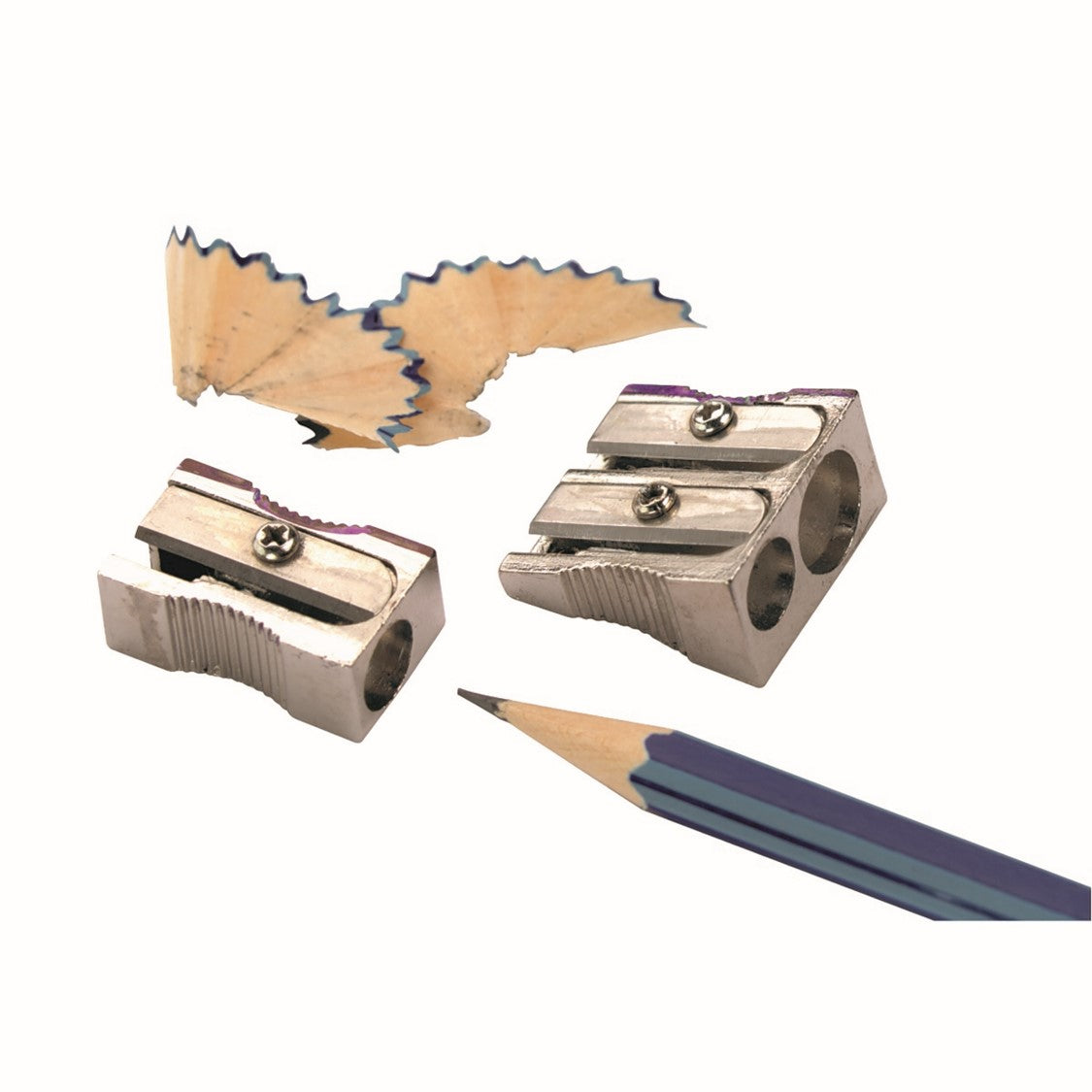 Marbig Pencil Sharpener Double Metal 975202 (Box 48)