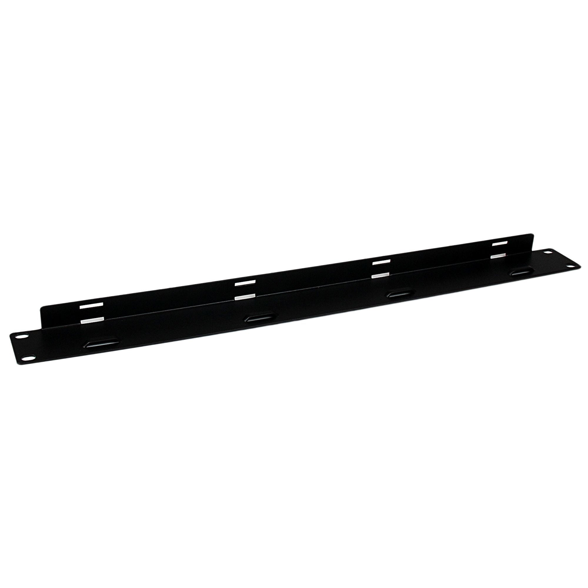 StarTech.com Cable Management Panel with Hook and Loop Strips for Server Racks - 1U