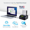 StarTech.com Single Bay Hard Drive Eraser, Standalone HDD/SSD Sanitizer, 4Kn, USB 3.0 to SATA III (6 Gbps), 9 Erase Modes, LCD Display, Secure Erase Hard Disk Sanitizer Dock, DB-9 Printer Port, TAA Compliant