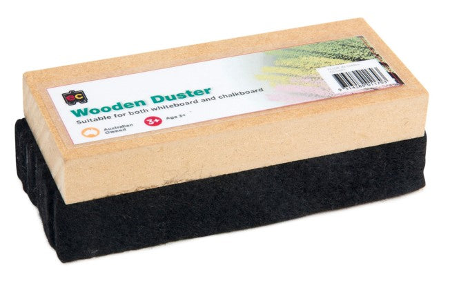 Edvantage Eraser Chalk Wooded Blackboard Duster 110 X 50mm (Each)