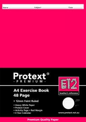 Protext Exercise Book A4 PP 48-page 12mm Ruled E12 (Each)