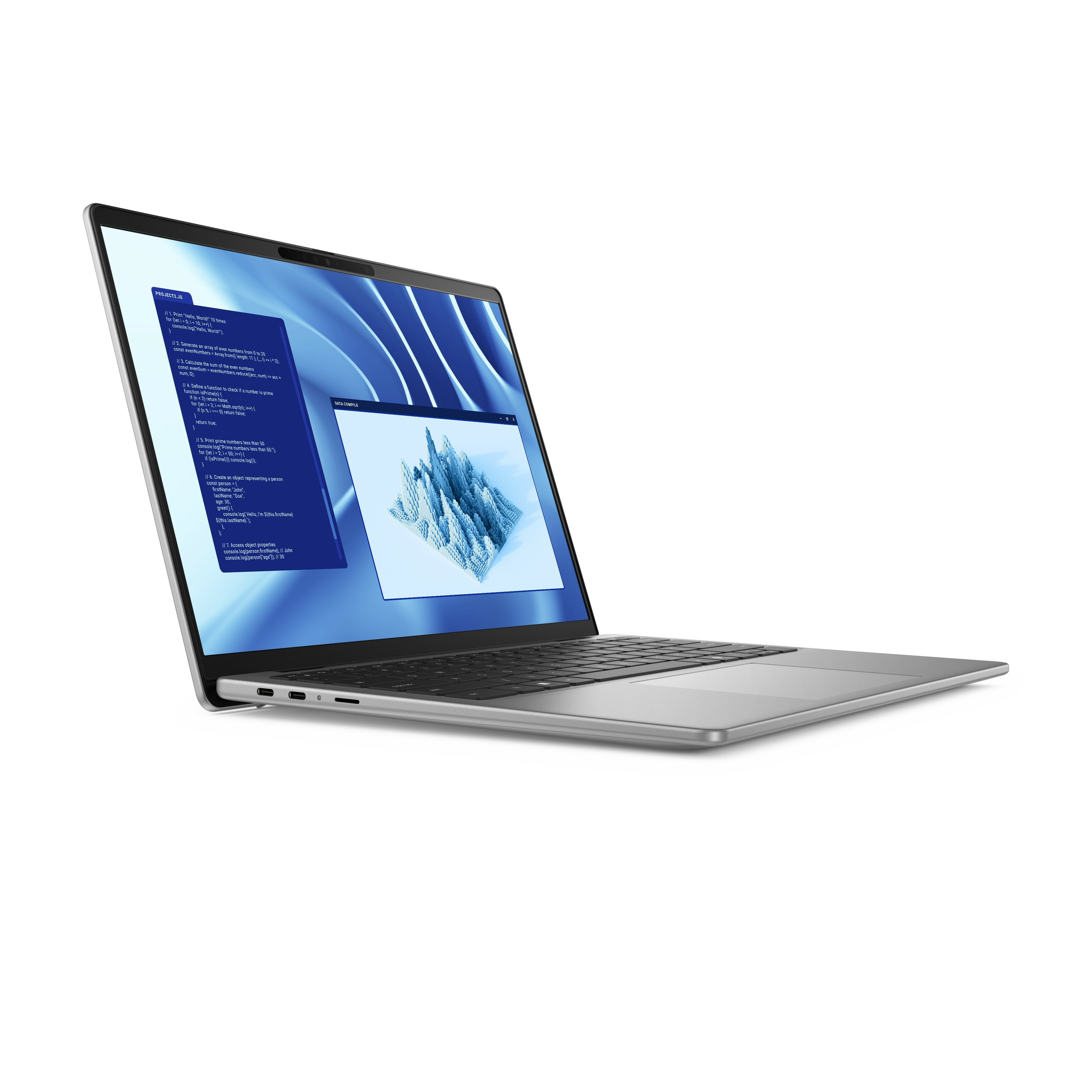 DELL Latitude 7455 Copilot+ PC Qualcomm Snapdragon X1E-80-100 Laptop 35.6 cm (14") Touchscreen Quad HD+ 32 GB LPDDR5x-SDRAM 1 TB SSD Wi-Fi 7 (802.11be) Windows 11 Pro Grey