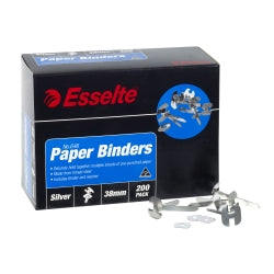 Esselte Paper Binders 38mm Bx200 (Each)
