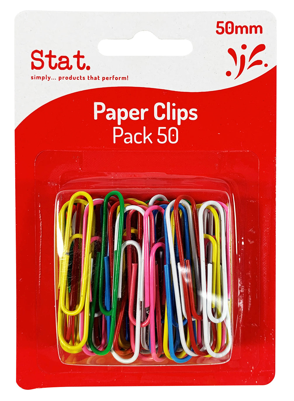 Staedtler Paper Clips 50mm Lge Multi Colour PK50 (Each)