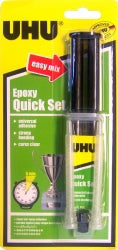 UHU Glue Epoxy Quick Set 14ML Syringe (Each)
