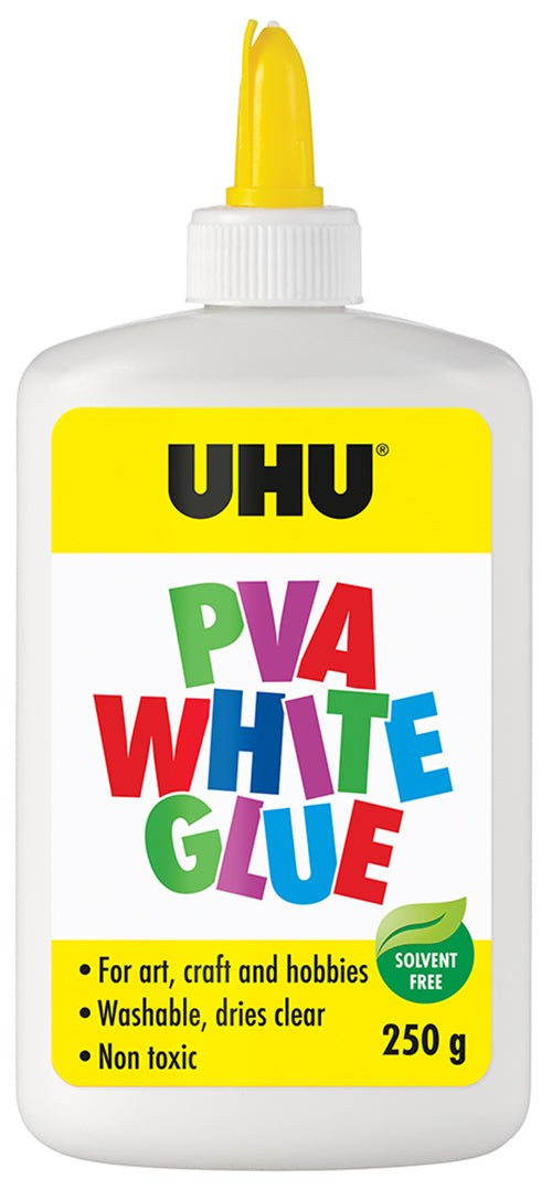 UHU Glue PVA White 250ML (Each)