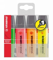 Stabilo Highlighter Boss Assorted WLT4 (Each)