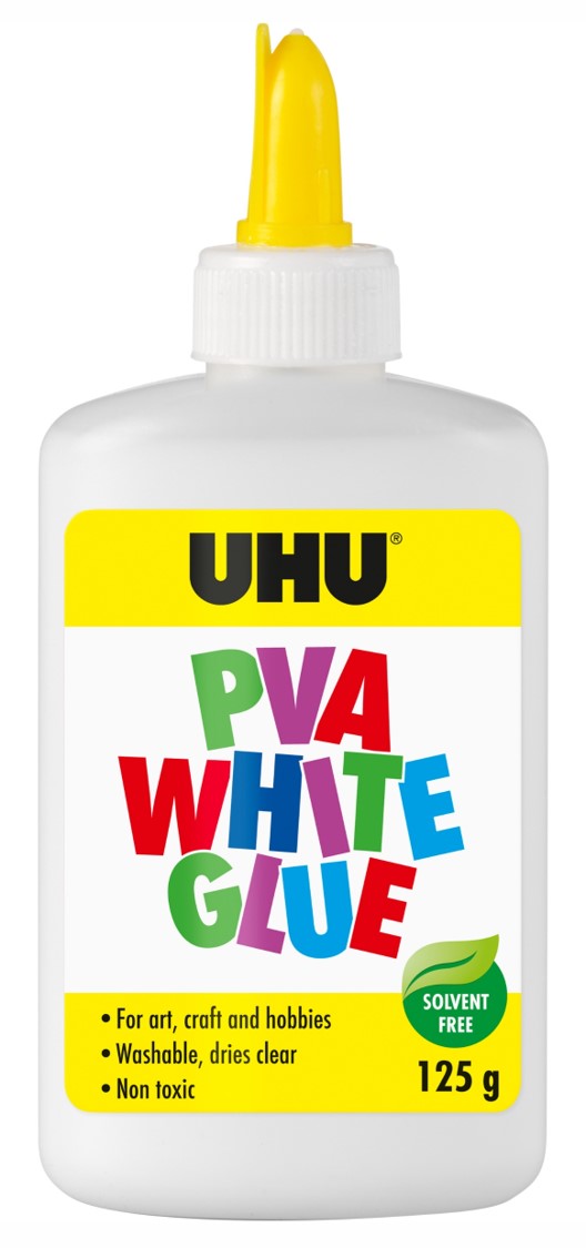 UHU Glue PVA White 125ML Each (Each)