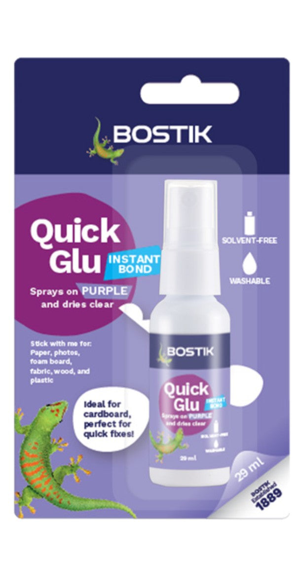 Bostik Glue 29ML Quick Glu Non Aerosol Spray Bx6 (Each)
