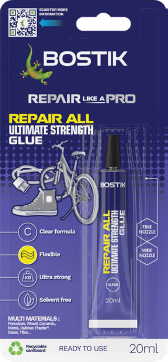 Bostik Glue 20ML Repair All Multipurpose (Each)