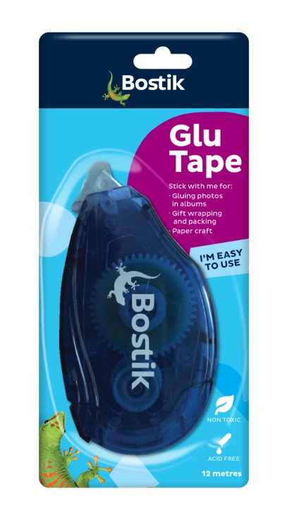 Bostik Glue Glu Tape 6.4mm X 12M (Box 6)