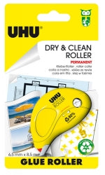 UHU Glue Dry & Clean Roller Perm 6.5mm X 8.5M (Box 6)