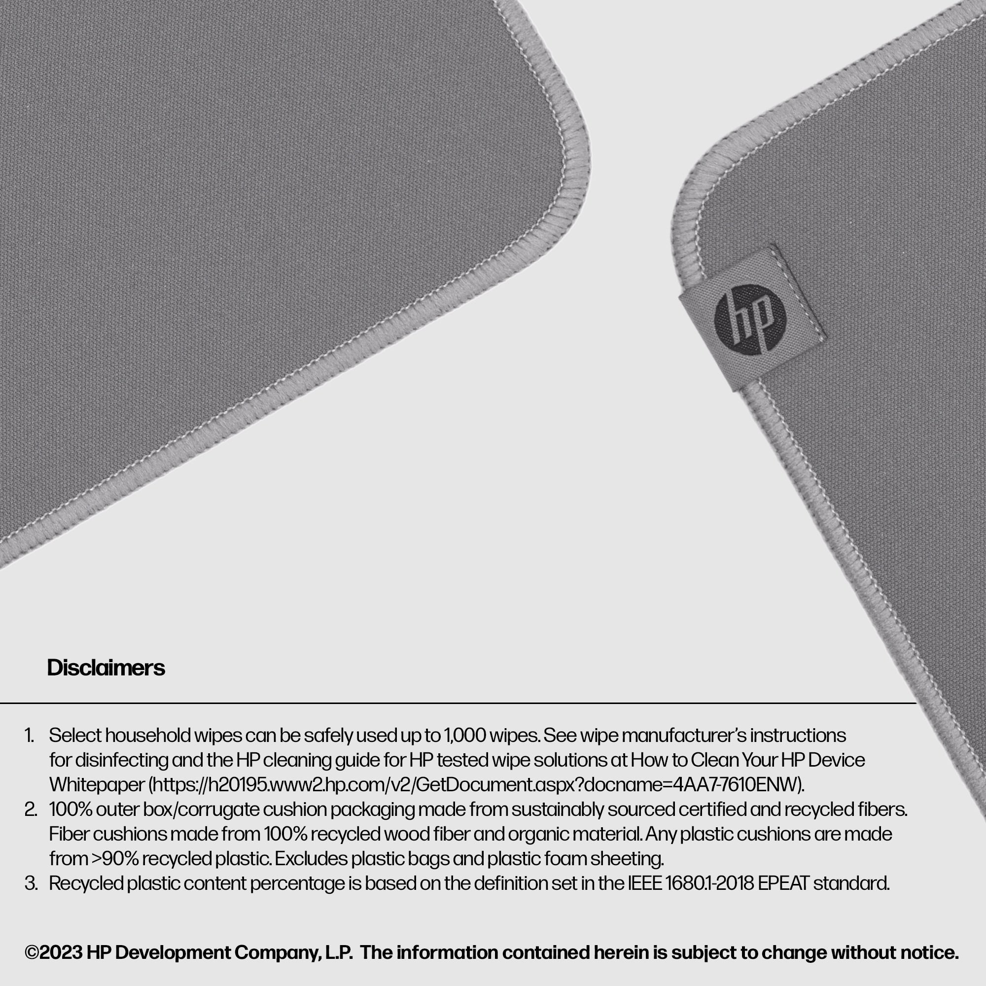 HP 100 Sanitizable Mouse Pad