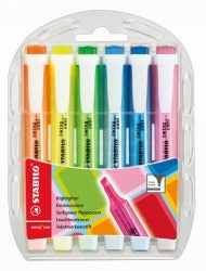 Stabilo Highlighter Swing Cool Assorted WLT6 (Each)