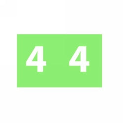 Avery Labels Colour Coding 25x38mm 4 Side Tab Light Green PK180 (Each)
