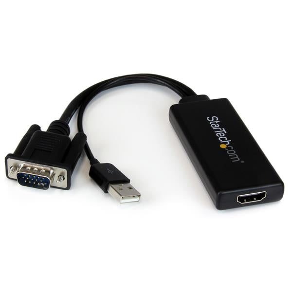 StarTech.com VGA to HDMI Adapter with USB Audio & Power Ã¢â‚¬â€œ Portable VGA to HDMI Converter Ã¢â‚¬â€œ 1080p