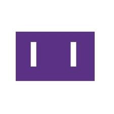 Avery Labels Colour Coding 25x38mm I Side Tab Purple PK180 (Each)
