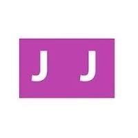 Avery Labels Colour Coding 25x38mm J Side Tab Mauve PK180 (Each)