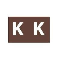 Avery Labels Colour Coding 25x38mm K Side Tab Brown PK180 (Each)