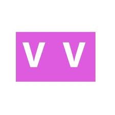 Avery Labels Colour Coding 25x38mm V Side Tab Mauve PK180 (Each)