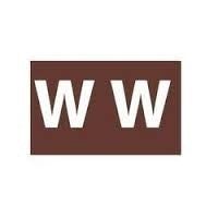 Avery Labels Colour Coding 25x38mm W Side Tab Brown PK180 (Each)