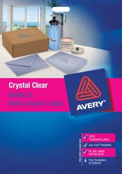 Avery Label Laser L7551 Clear 65UP 959022 PK25 (Each)