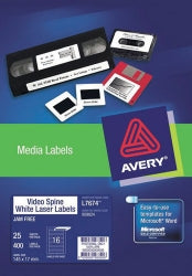 Avery Label Inkjet J8657R 35mm Slides 42UP 936033 PK25