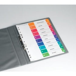 Avery Dividers A4 L7411-12 Readyindex 1-12 (Each)