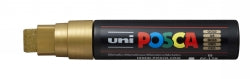 Uni Marker PC17K 15mm Broad Chisel Tip Gold (Each)