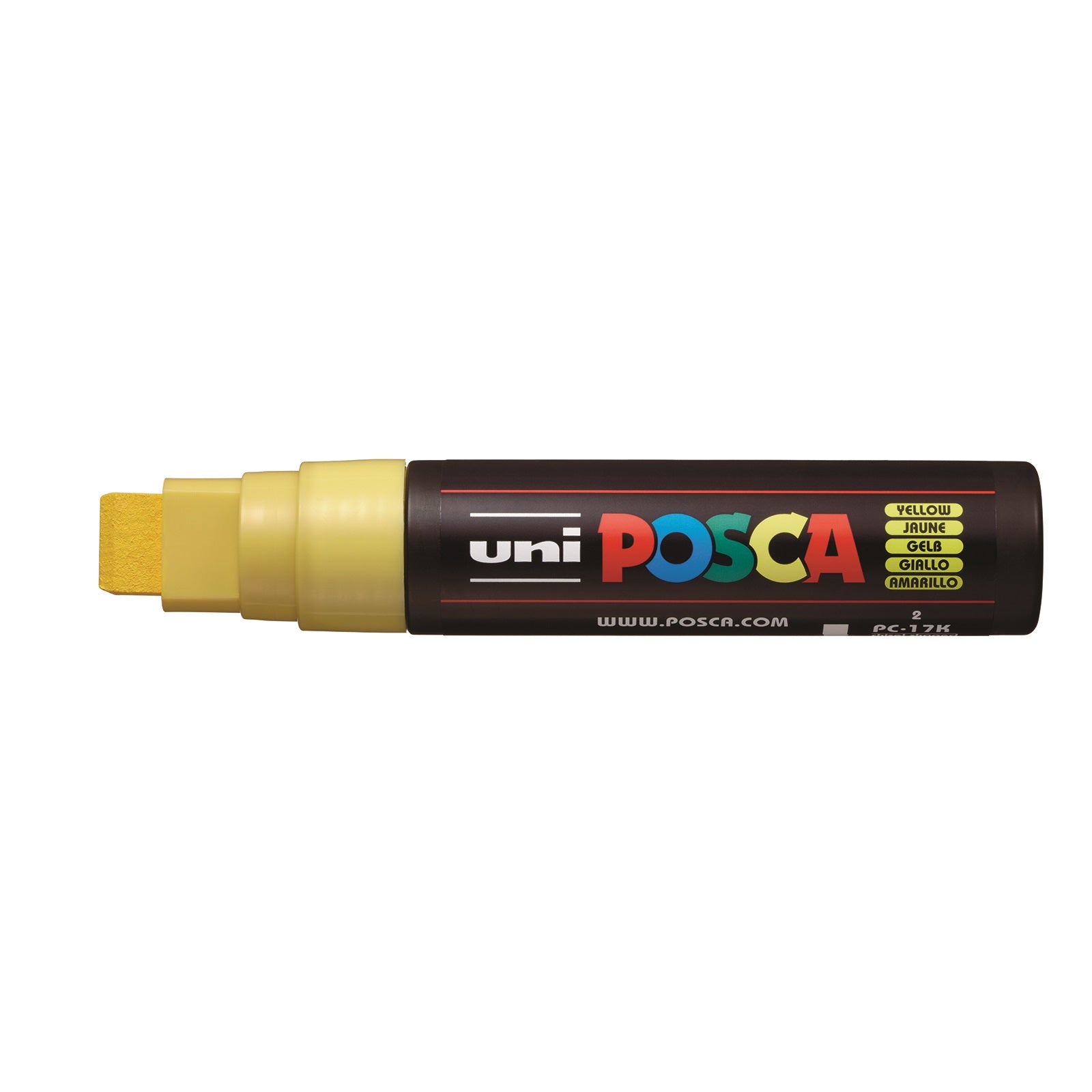 Uni Marker PC17K 15mm Yellow (Each)