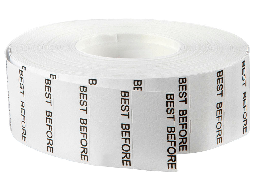 Quikstik Date Gun Mark I Labels ROLL1500 Best B/FORE Perm (Each)