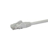 StarTech.com 50cm CAT6 Ethernet Cable - White CAT 6 Gigabit Ethernet Wire -650MHz 100W PoE RJ45 UTP Network/Patch Cord Snagless w/Strain Relief Fluke Tested/Wiring is UL Certified/TIA