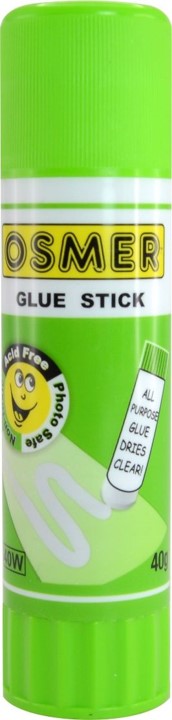 Osmer Glue Stick 40GRM White (Pack 10)