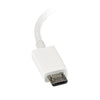 StarTech.com 5in White Micro USB to USB OTG Host Adapter M/F