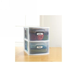 Avery Labels Writable 88.9x31.7mm 16PK Dry Erase Organise Blue/White (Each)