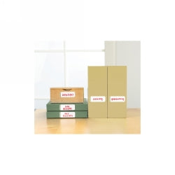 Avery Labels Writable 88.9x31.7mm 16PK Dry Erase Organise Green/White (Each)