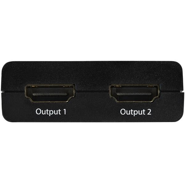 StarTech.com 4K HDMI 2-Port Video Splitter Ã¢â‚¬â€œ 1x2 HDMI Splitter Ã¢â‚¬â€œ Powered by USB or Power Adapter Ã¢â‚¬â€œ 4K 30Hz